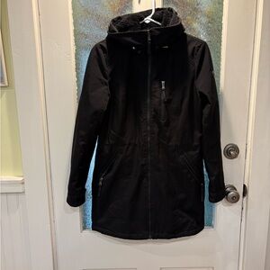 Calvin Klein Black Hooded Jacket XS